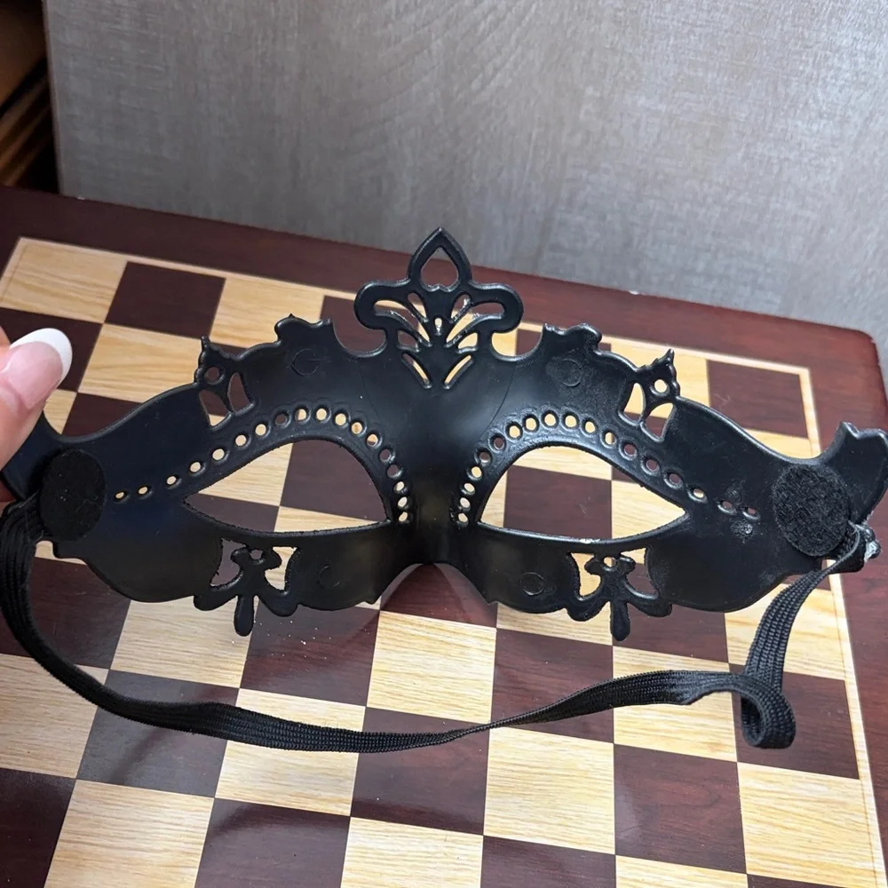 Elegant Silver and Black Masquerade Masks